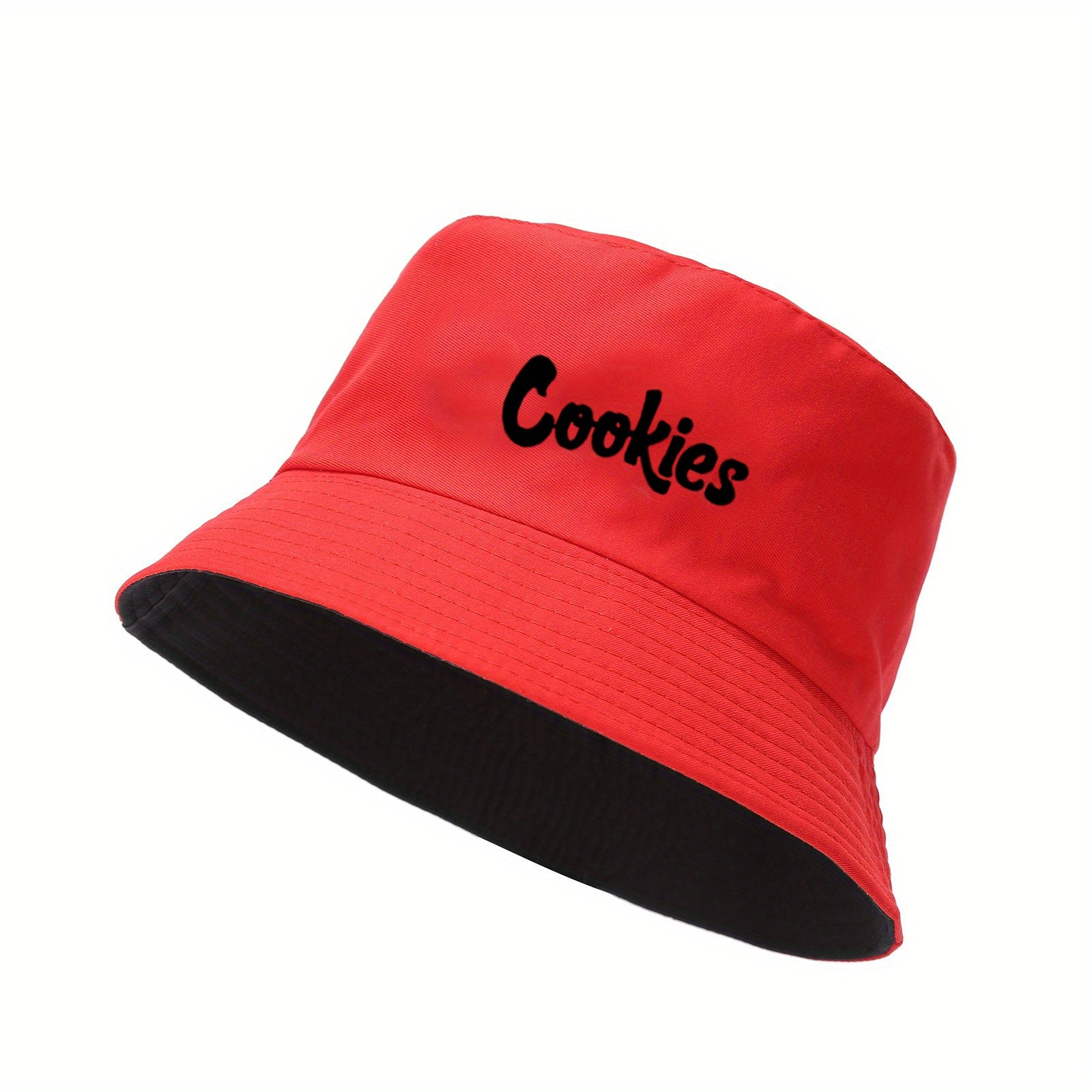 COOKIES Letter Unisex Bucket Hat Fisherman Hat Sun Hat