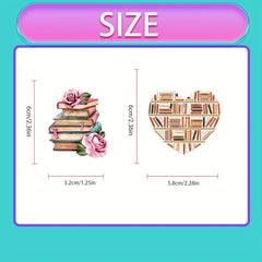 100pcs Book Reading Doodle Stickers for Computer Mobile Phone Tablet Bookmark
