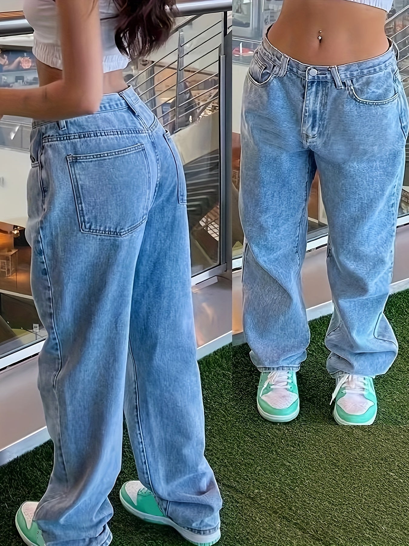 Women's Wide Leg Daily Street Jeans