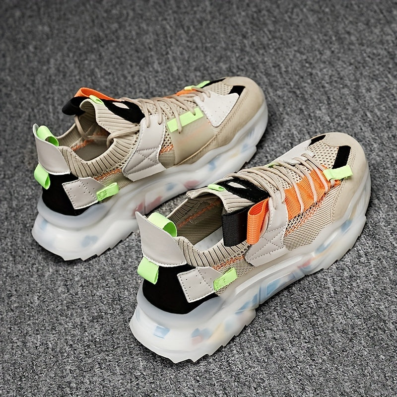 Men's Shock Absorbing Athletic Sneakers Lace Up Shoes