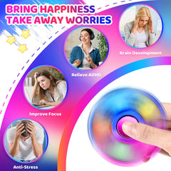 3 Pack Pop Fidget Spinner Adult Stress Relief Toy Goodie Bag Stuffers