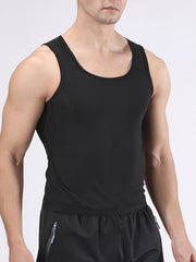 Men's Sauna Undershirt Compression Sweat Shirt for Fitness
