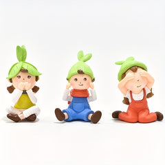 3pcs Cartoon Figure Home Decorations Ornaments Funny Housewarming Gift