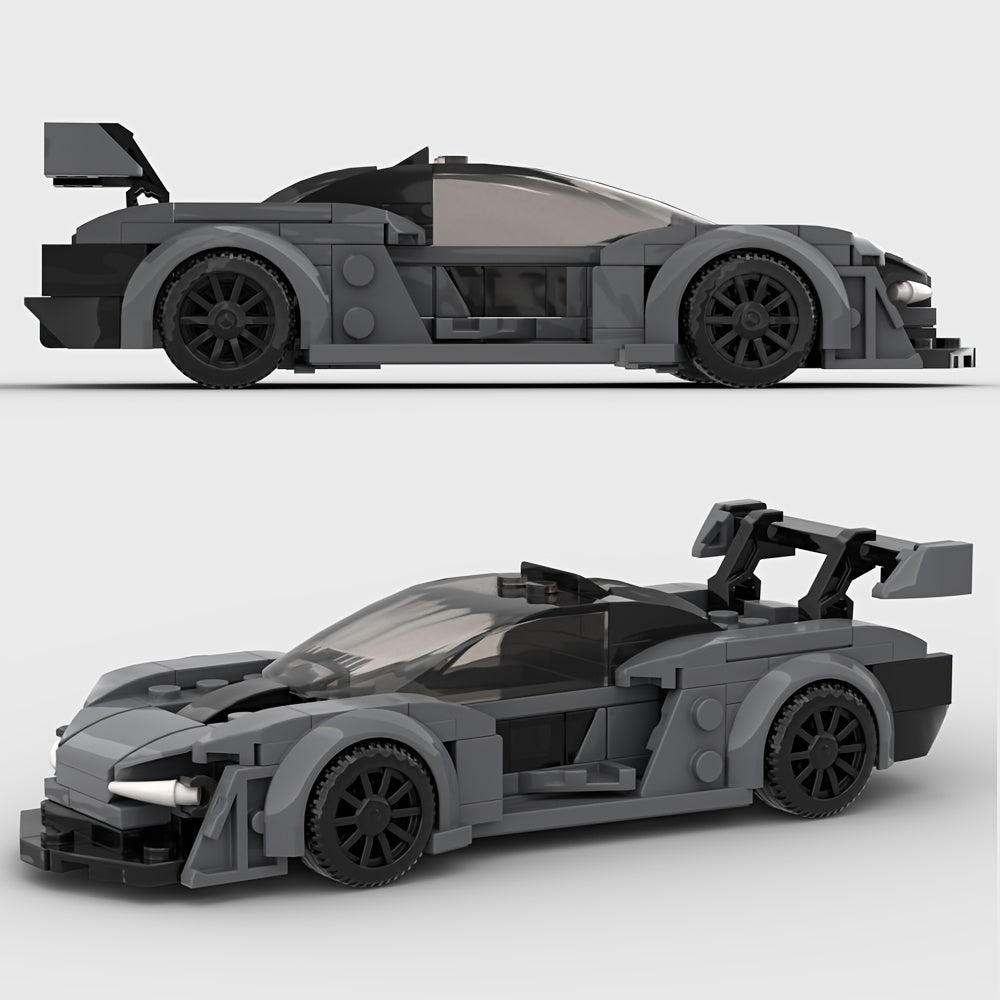 175 pcs Racing Supercar Gray Building Block Set Toy