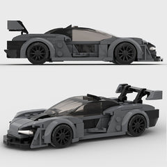 175 pcs Racing Supercar Gray Building Block Set Toy