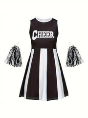Girls Cheerleading Suit For Sports Performance Gift Party Spirit Week
