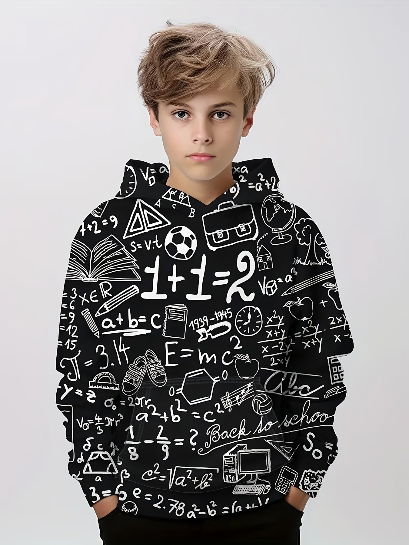 3D Print Boys Hooded Sweatshirt for Spring Fall Kids