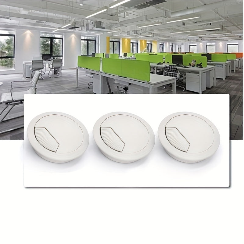 4pcs Table Cable Organizer Desk Cable Grommet Wire Hole Cover Line Outlet Port