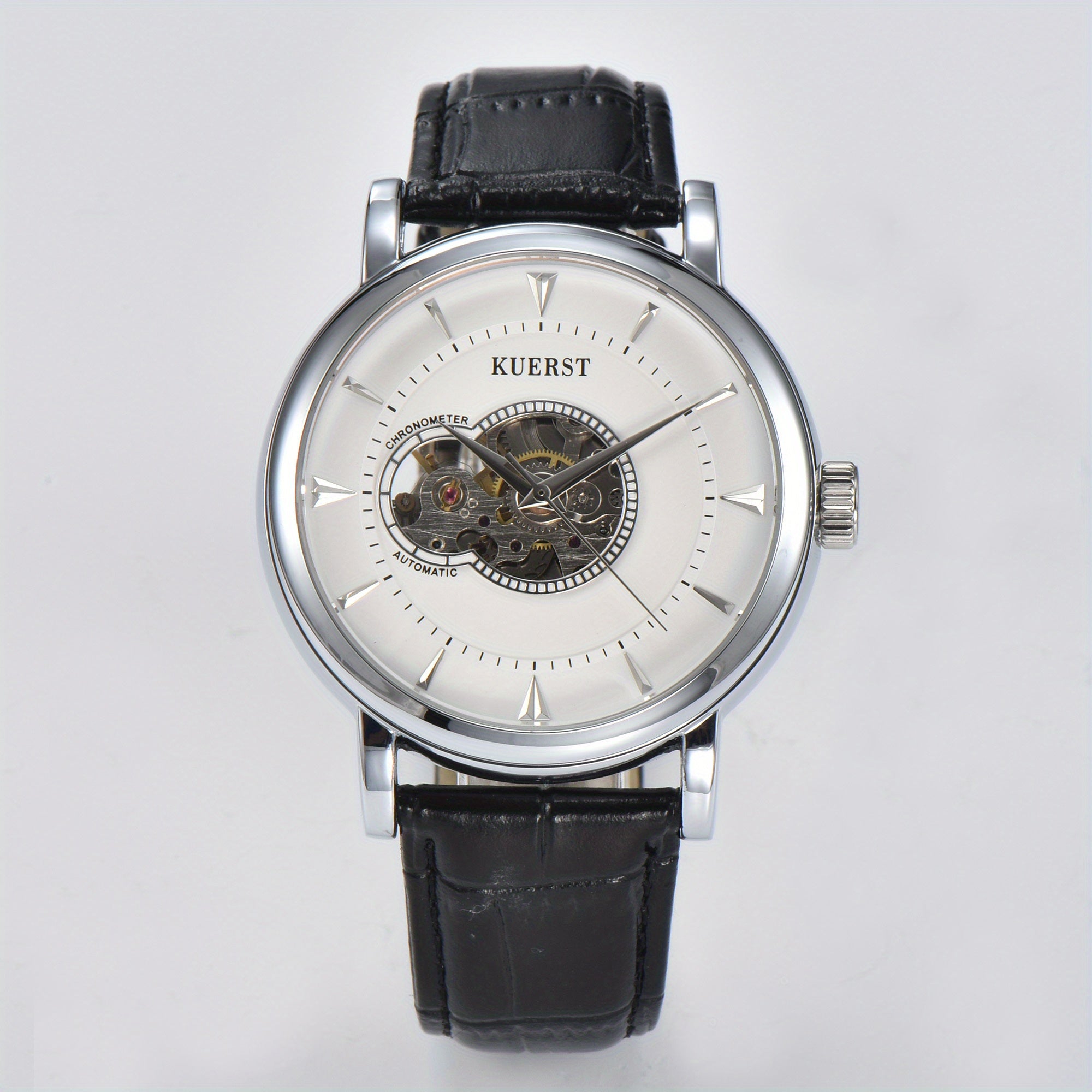 KUERST Teenager Watch Automatic Mechanical Hollow Waterproof Watch