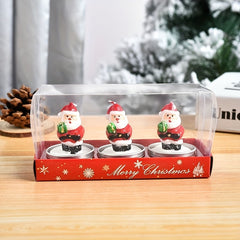3pcs Christmas Decoration Candles DIY Ornaments