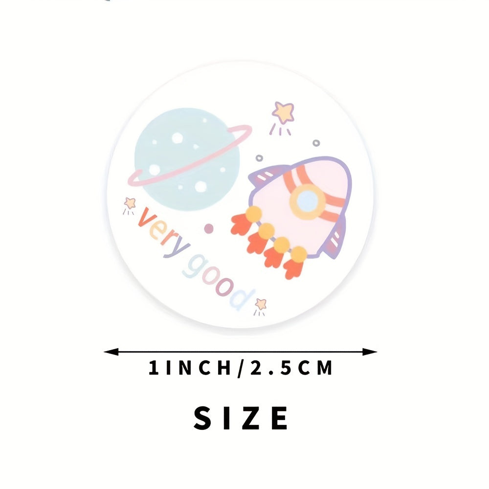 500pcs Astronaut Reward Stickers Animal Sticker For School Teacher
