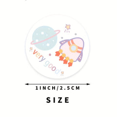 500pcs Astronaut Reward Stickers Animal Sticker For School Teacher