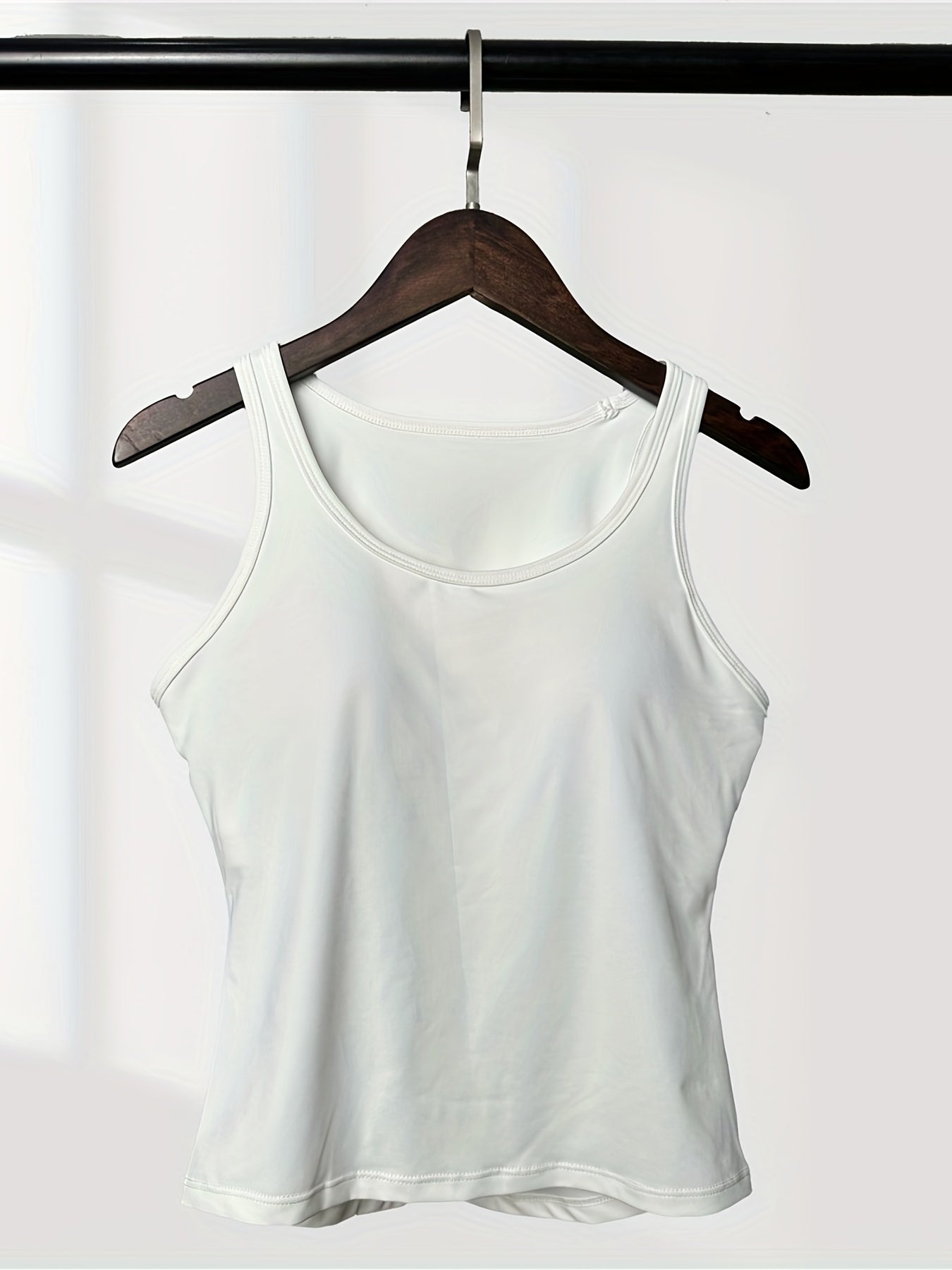 Women's Padded Sports Tank Top Workout Running Fitness Yoga Sleeveless Shirts