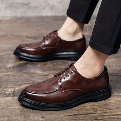 Men's Derby Shoes Lace up Front Dress Shoes For Men Office Business