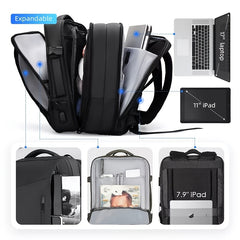 18 Cm Laptop Backpack Raincoat Male Bag USB Recharging Anti-thief Travel