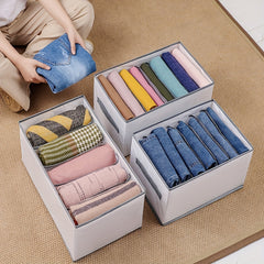 Wardrobe Clothes Organizer 9 Grids Drawer Organizers Foldable Closet Storage