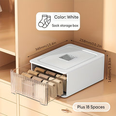 Transparent Underwear Organizer Storage Box Wall mounted Drawer