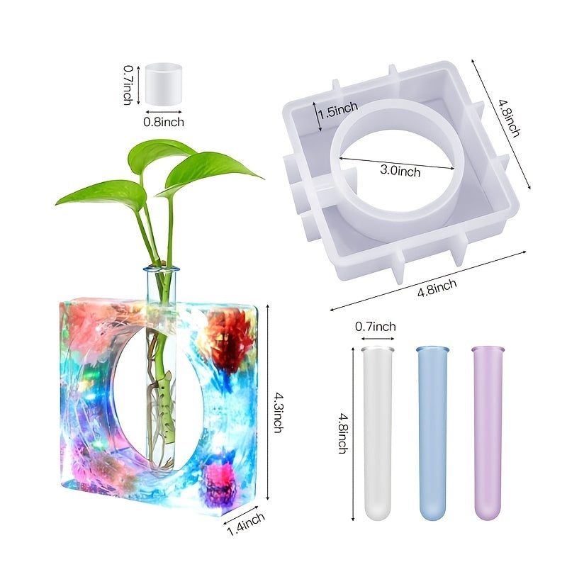 Resin Mold Plant Propagation Station Epoxy Vase Silicone Mold