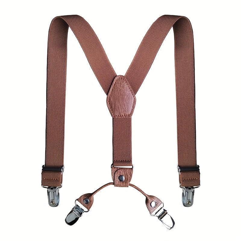 Toddler Suspenders & Bowtie Set Y Back Clips for Boys 1-3 Years