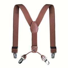 Toddler Suspenders & Bowtie Set Y Back Clips for Boys 1-3 Years