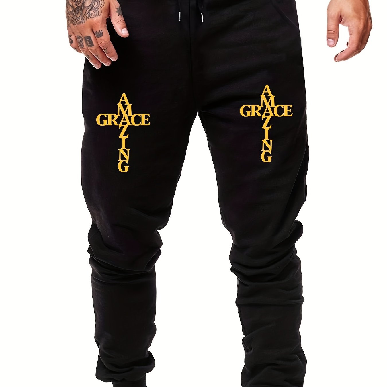Men's Drawstring Sweatpants Casual Jogger Pants