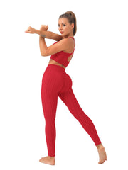 Women's High Waisted Butt Lifting Yoga Leggings With Pocket