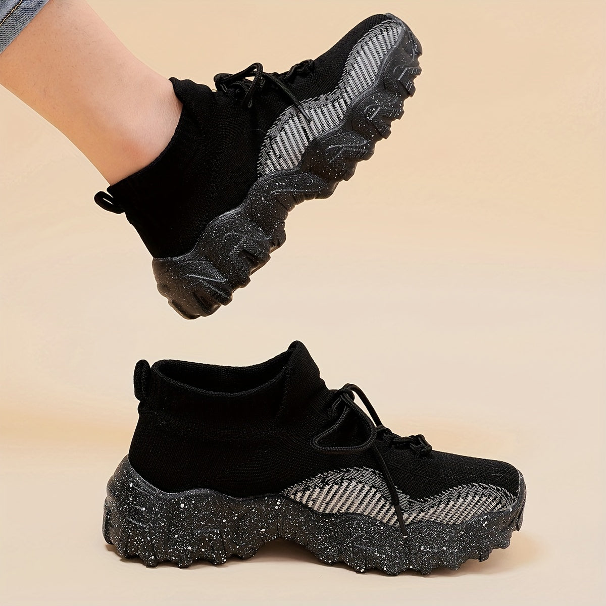 Women's Non-Slip Chunky Sneakers Breathable Outdoor Sport Shoes