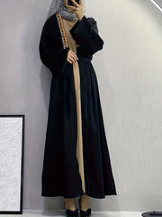 Party Abaya Robe Women's Geo Embroidered Maxi Robe