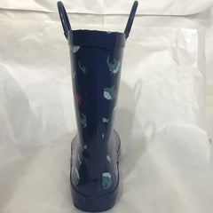 Boys' Cartoon Shark Slip-On Rain Boots Waterproof Non-Slip Outdoor Travel