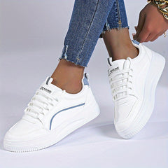 Women's Solid Skate Shoes Lightweight Low Top Sport Shoes