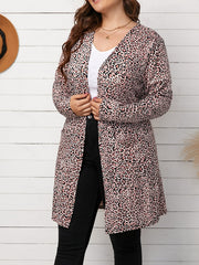 Leopard Print Long Sleeve Cardigan