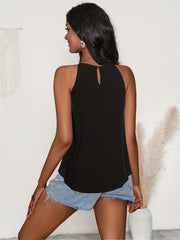 Solid Top Casual Summer Sleeveless Women's Top