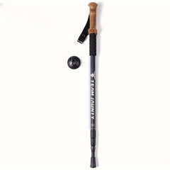 Aluminum Trekking Pole Lightweight Hiking Stick Telescopic Walki