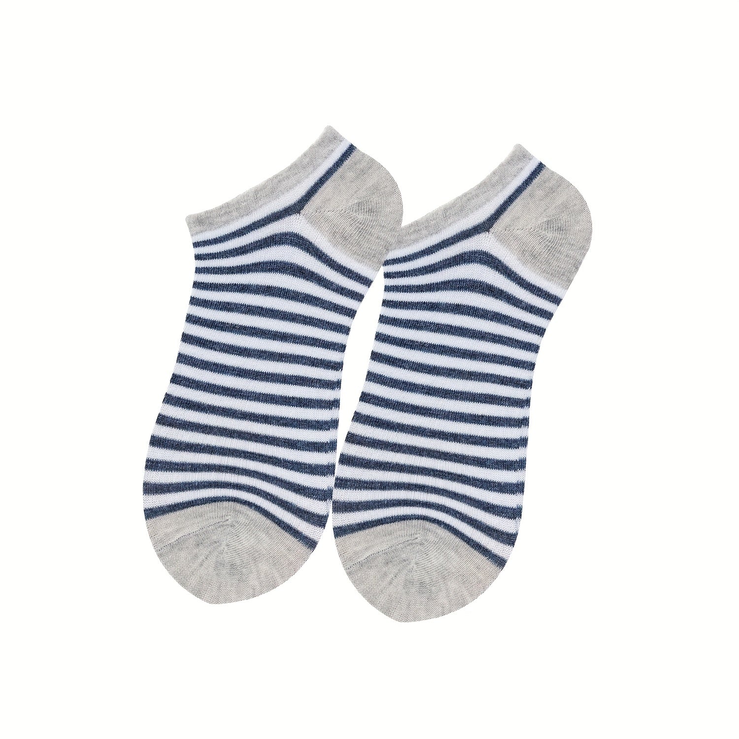 5 Pairs Striped Ankle Socks Women's Sports Stockings