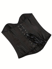 Strapless Corset Bustier Tummy Control Lace Up Body Shaper Women's Lingerie