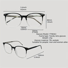 Men's Square Eyeglasses Frame Optical Glasses