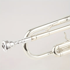 Professional Silver Trumpet B flat Brass Nickel Tube Body Playing Trumpet