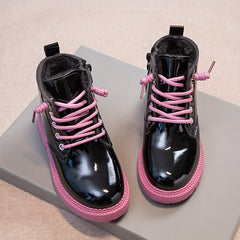 Girls Soft Warm Fleece Boots - Indoor Outdoor Walking Winter