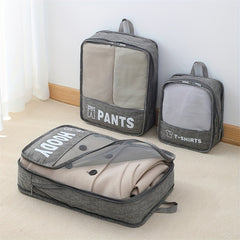 Travel Clothes Organizer Luggage Storage Bag 3pcs Packing Cubes Set