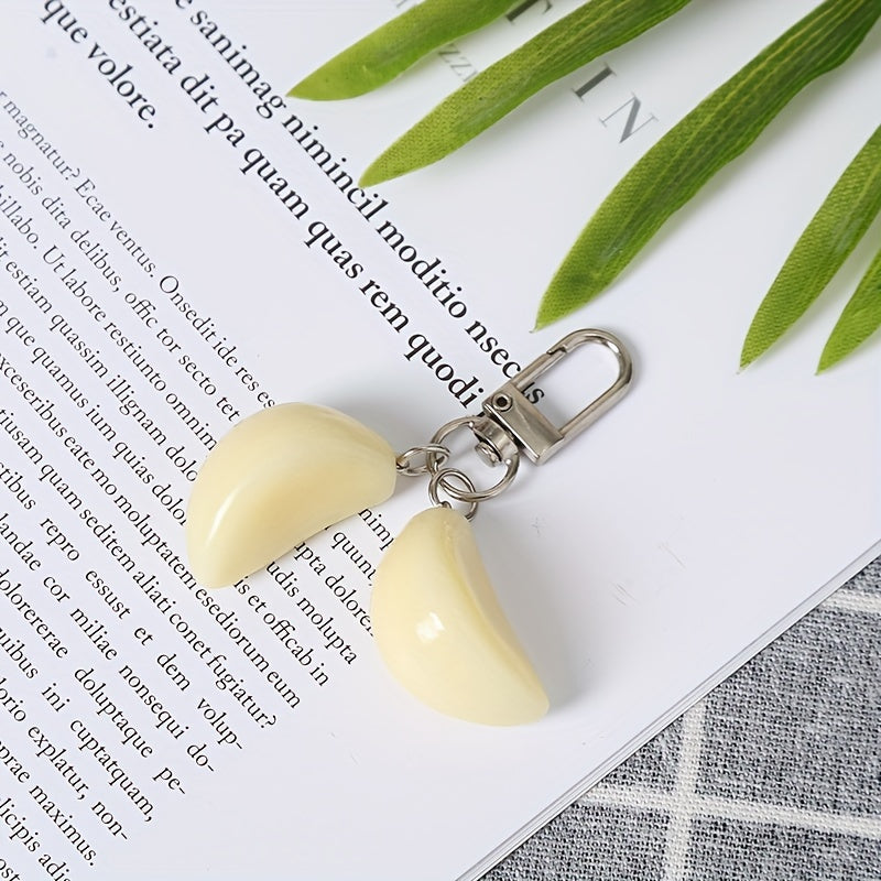 Garlic Keychain Food Accessory for Bags