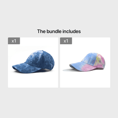 Unisex Tie Dye Baseball Cap Adjustable Relaxed Fit
