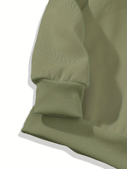 Women's Solid Crew Neck Sweatshirt for Fall & Winter
