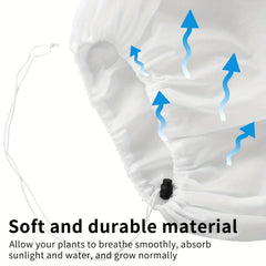 3pcs Plant Cover Antifreeze Protection Bag Large Winter Drawstring Bag
