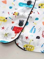 Boys Submarine Pajamas Set Short Sleeves Tops & Bottoms