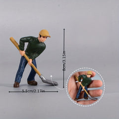 Vinyl Sandbox Man Simulation Farm Ranch Character Model Puppet