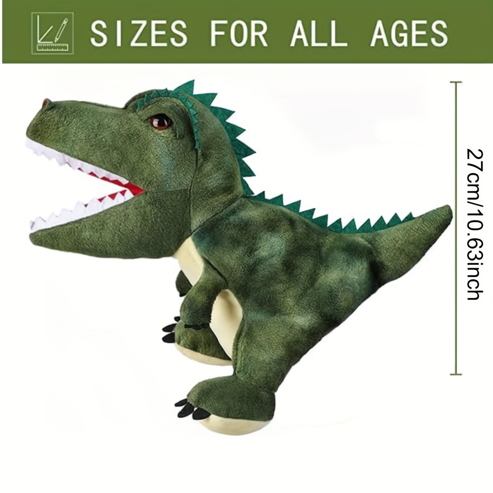 6pcs Dinosaur Hand Puppets Realistic Plush Dino Puppet Set for Kids