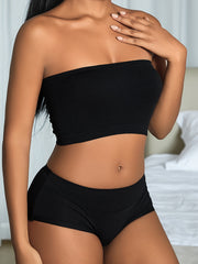 3pcs Strapless Bandeau Bras Soft Everyday Bra Women's Lingerie