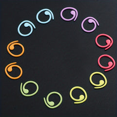 5pcs Crochet Loop Knitting Tools Stitch Marker Metal Paint Counting Circle