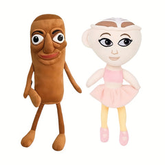 Tung Tung Tung Sahur & Ballerina Cappucina Couple Plush Dolls