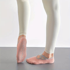 Women's Non Slip Yoga Socks Cross Strap Sports Socks